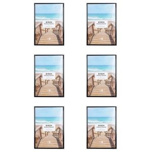 6PK Unigift Byron Home Photo/Picture Frame A4 Assorted