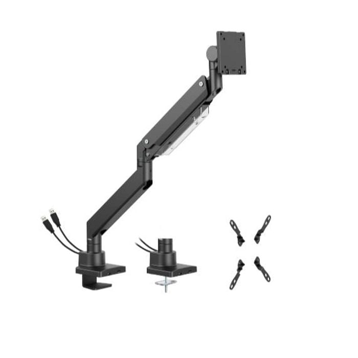 Brateck Super Heavy-duty Gas Spring Monitor Arm Mount 17"- 57" - Black