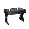 Pawz Adjustable Height Pet Feeder Black