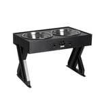 Pawz Adjustable Height Pet Feeder Black