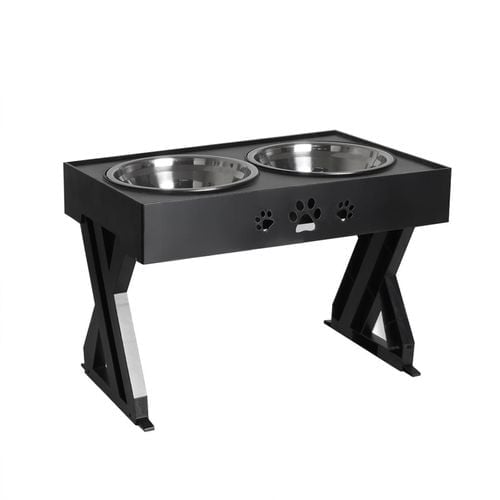 Adjustable height dog feeder best sale