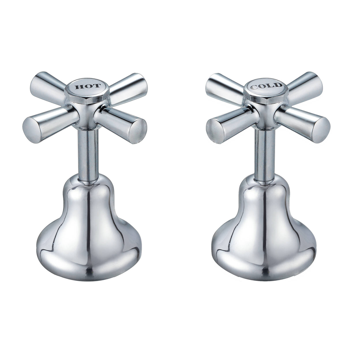 Shaw & Mason Chrome Easy Clean Basin Top Assembly - Pair - Bunnings ...