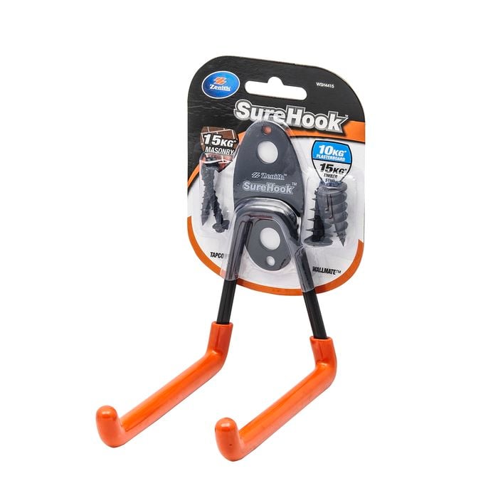 Zenith SureHook Garage U Hook 10-15kg Black
