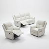 Duke 3+1+1 Seater Manual Recliner Genuine Leather Off White
