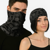 Seamless Tube Bandana Head Scarf Face Cover Mask Pattern Mask Neck Gaiter - Black - Black | Scarf | Unisex