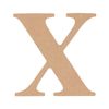 All Set 9cm MDF Alphabet Letter X