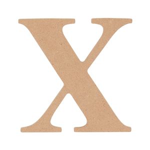 All Set 9cm MDF Alphabet Letter X