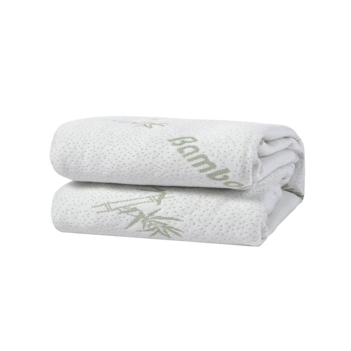 Dreamaker Bamboo Knitted Waterproof Mattress Protector - Super King Bed