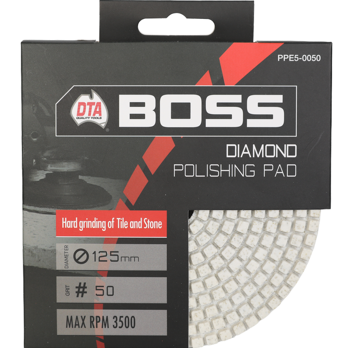 DTA Boss 125mm Diamond Polishing Pad 50 Grit
