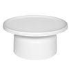 SK Designer Living | Pillar Round Metal Coffee Table - White