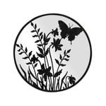 Willow & Silk Laser-cut Butterfly Inspired Mirror Accent Indoor Wall Art