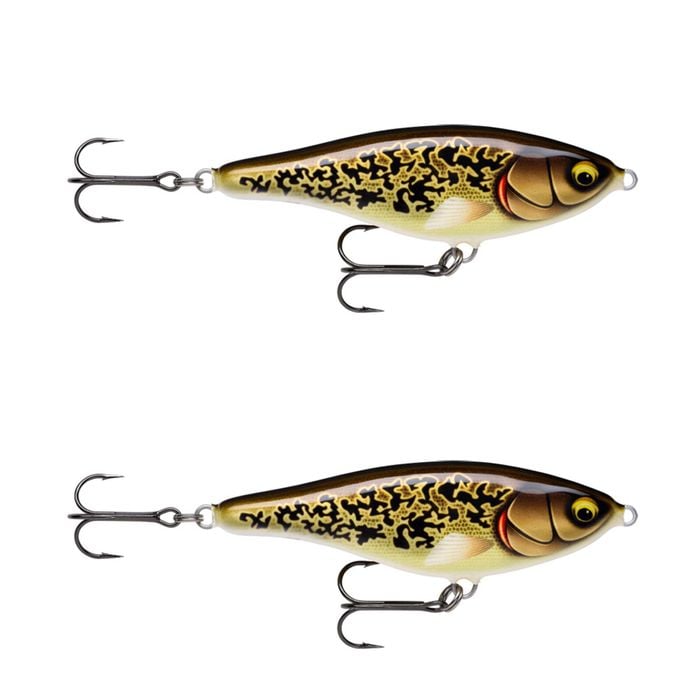 2x Rapala 12cm Twitchin' Rap Slow Sink Glidebait Fishing Lures -Artistic Burbot