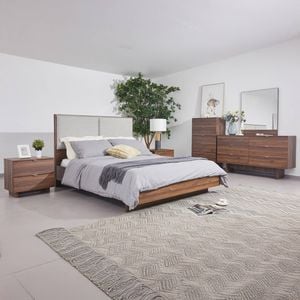 5 Pcs King Bedroom Suite in Fabric