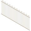 ProtectorAl 1201-2400W x 1200H Paperbark Loop Top Pool Fence Panel Raked 16-30º