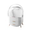 Makeup Storage Organizer White 2-Layer Box
