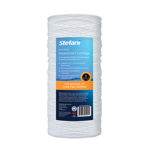 Stefani 1 Micron 4.5 x 10" Wound Sediment Whole Of House Replacement Water Filter Cartridge
