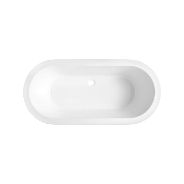 Mondella Bath Tub Round Acrylic Classico Drop In White