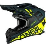 Oneal 2SRS Helmet Spyde V.23 Black/Grey/Neon Yellow (LG)