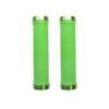 Trigram Lock-on Bike Grips Kraton Rubber 130mm with 2 side lock rings Lime