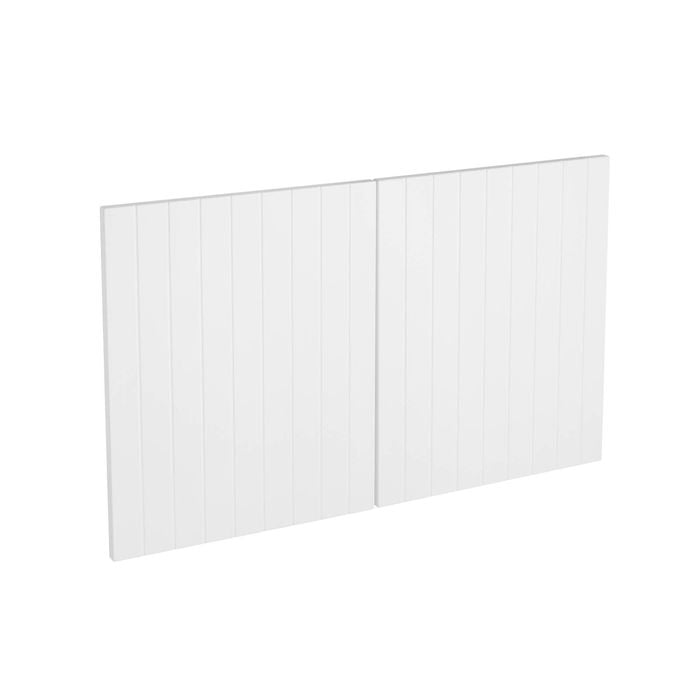 Kaboodle 900mm Macaroon V-Groove Medium Rangehood Doors - 2 Pack