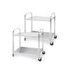 SOGA 2X 2 Tier 85x45x90cm Stainless Steel Food Cart Trolley– Utility Size Medium