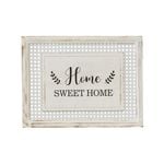 Willow & Silk Home Sweet Home Rattan Timber Framed Indoor Wall Art