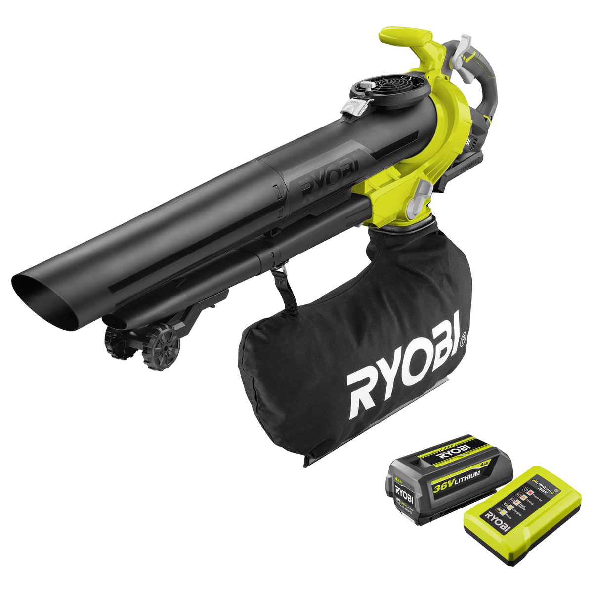 Ryobi 36V Brushless Cordless Blower Vac 4.0Ah Kit RBV3640 - Bunnings ...