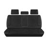 For Mitsubishi Triton MV Dual Cab 2023-On TRADIES Rear Black Canvas Seat Covers