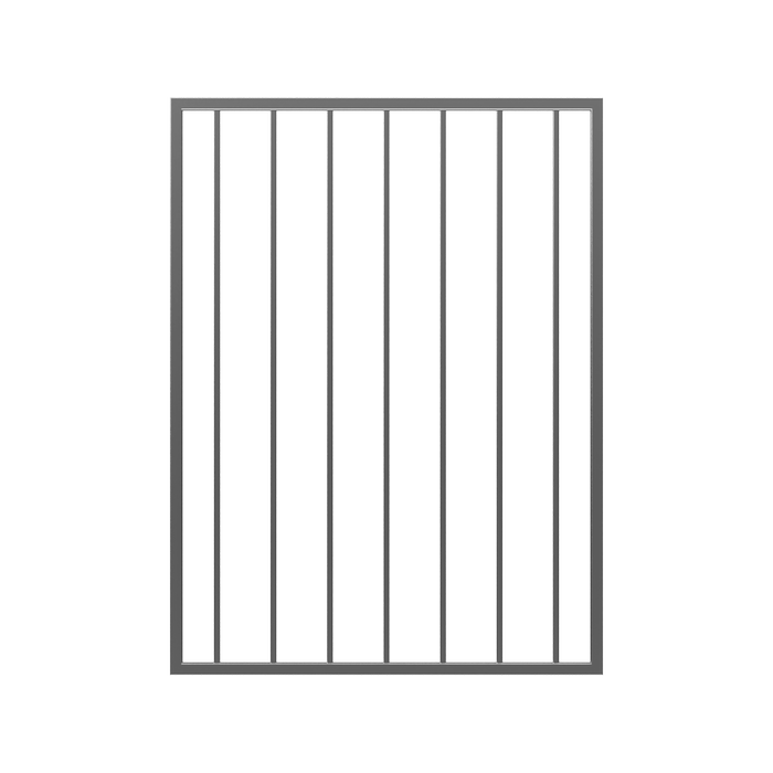 RapidFence 900 x 1200mm Black Steel Flat Top Gate