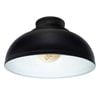 Brilliant 28cm Matt Black Foundry DIY Install Batten Fix Light Shade