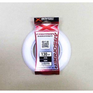 YGK XBraid Absorber 50m Castman Monofilament Shock Fishing Leader 130lb