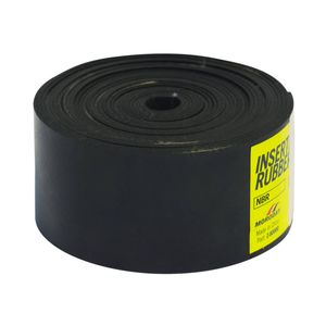 Moroday 50 x 1.5mm x 5m Black Insertion Rubber Roll