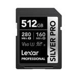 Lexar 512GB Professional SILVER PRO SDXC UHS-II Card