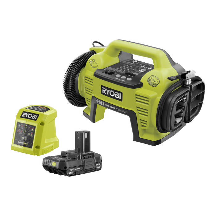 Ryobi 18V ONE+ Inflator / Deflator 2Ah Kit
