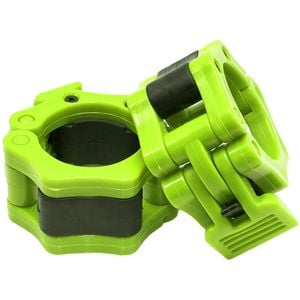 METEOR 50mm Green ABS Plastic Olympic Barbell Collars Clamps