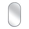 Urban Style Reflections Oval Mirror Contemporary Home Decor Black 120cm