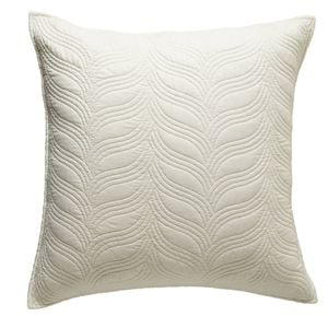 Bianca Kamala 65x65cm Polyester Square European Pillowcase - Cream