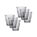 6pc Duralex Picardie Clear Glass Tumbler Drinkware Set 90ml