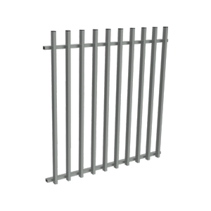 ProtectorAl 350 - 1200 x 1200mm Palladium Silver Aluminium Pool Fence Panel Batten