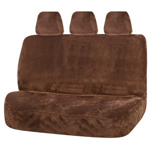 MyCar Universal Finesse Faux Fur Seat Covers - Universal Size 06/08H - Mocha