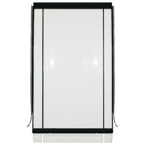 Bistro Blinds 270 x 240cm 0.75mm Clear with Black Trim PVC Outdoor Bistro Blind