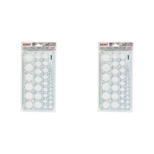 2x Kent Template Circle 1mm 36mm Home/school Stationery Technical Drawing/design