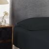 Bloomington 500TC Cotton Combo Fitted Sheet Set Charcoal Single 40cm Wall