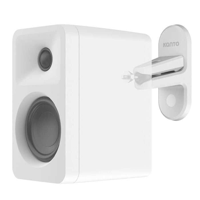 Kanto SPW3 Universal Satellite Speaker Wall Mount Bracket White