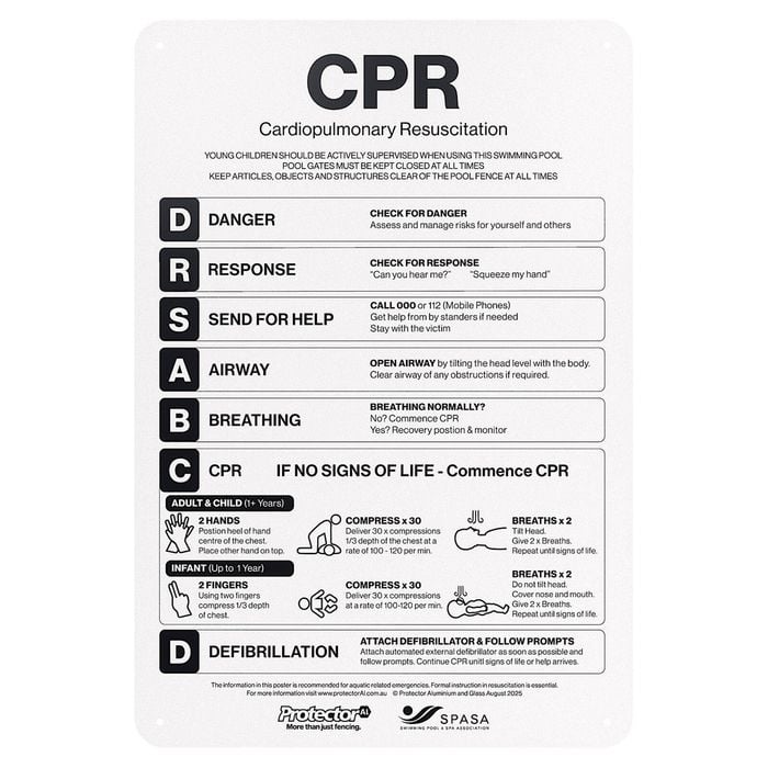 ProtectorAl 387 x 565mm Monument CPR Chart