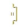 Rolltrak Brushed Brass Barn Door Square Raised Handle