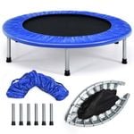 Costway Kids 150KG Weight Capacity Trampoline Recreational Rebounder Blue