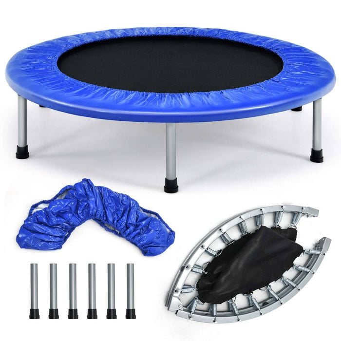 Costway Kids 150kg Weight Capacity Trampoline Recreational Rebounder Blue