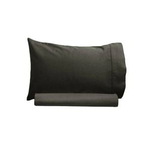 Artex 250TC 100% Cotton Sheet Set Single Charcoal