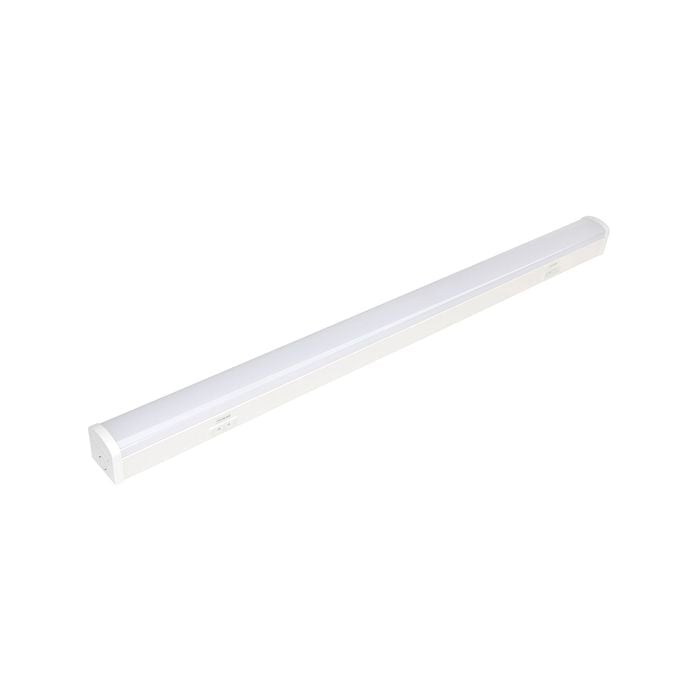 Brilliant Lighting 120cm White Tradie Tri-Watt LED CCT Batten Light